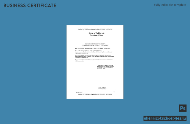USA, Kalifornien: Unbedenklichkeitsbescheinigung (Word- und PDF-Beispiel)